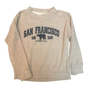 Memories San Francisco Bear Waffle Knit Crewneck Small